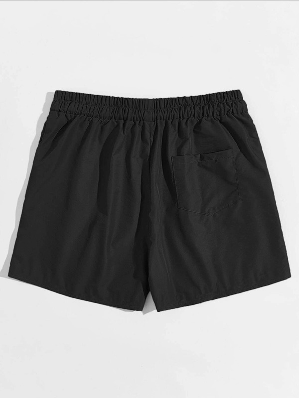 ROMWE Guys Rose Embroidery Shorts 5'' SHEIN USA