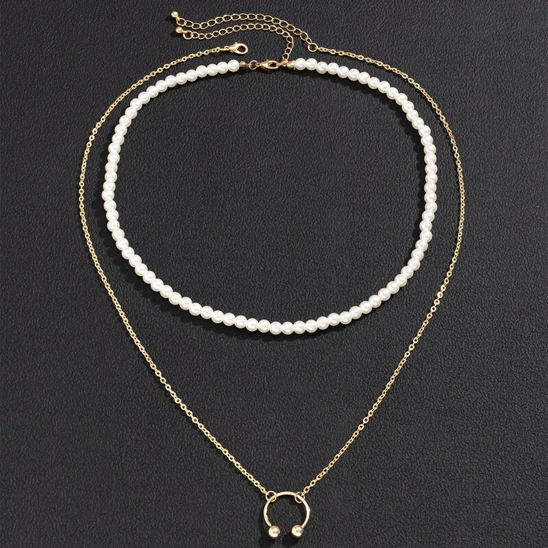 

2pcs Minimalist Necklace, Gold