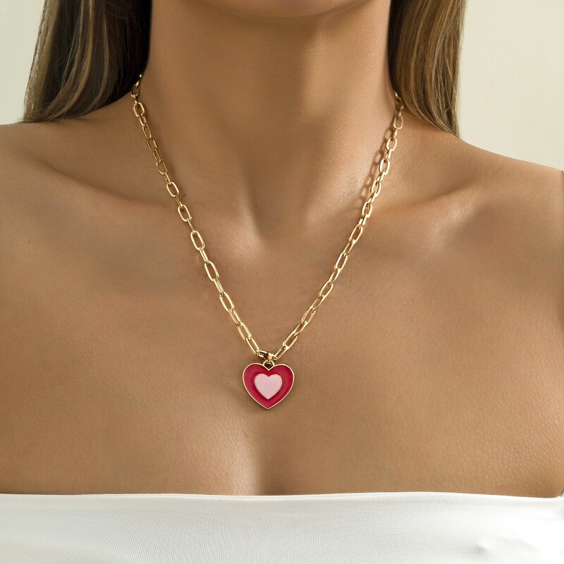 

Heart Pendant Necklace, Gold