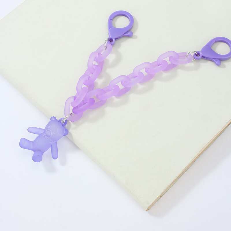 

Bear Decor Bag Charm, Purple