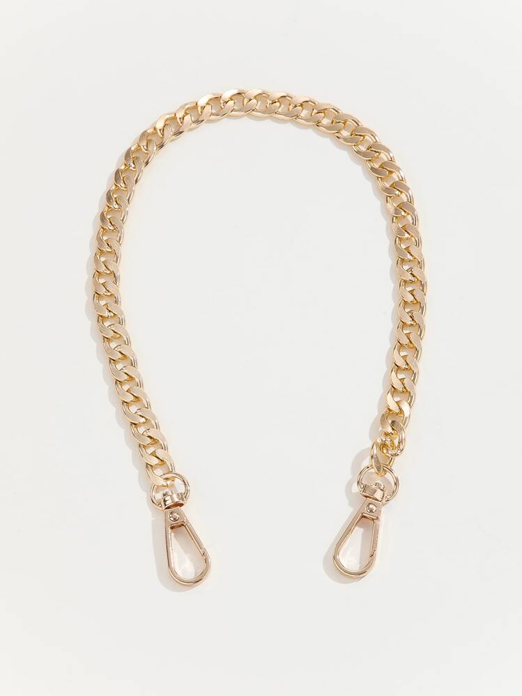 1pc Simple Fashion Chain Strap, Convertible Bag Shoulder Strap - Gold - View 1