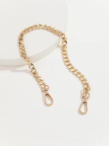 1pc Simple Fashion Chain Strap, Convertible Bag Shoulder Strap - Gold - View 2