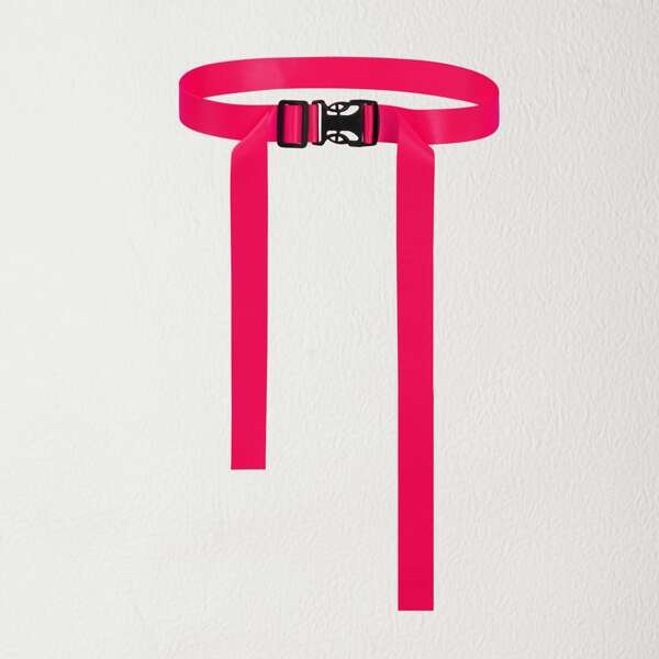 

Solid Tape Belt, Rose red