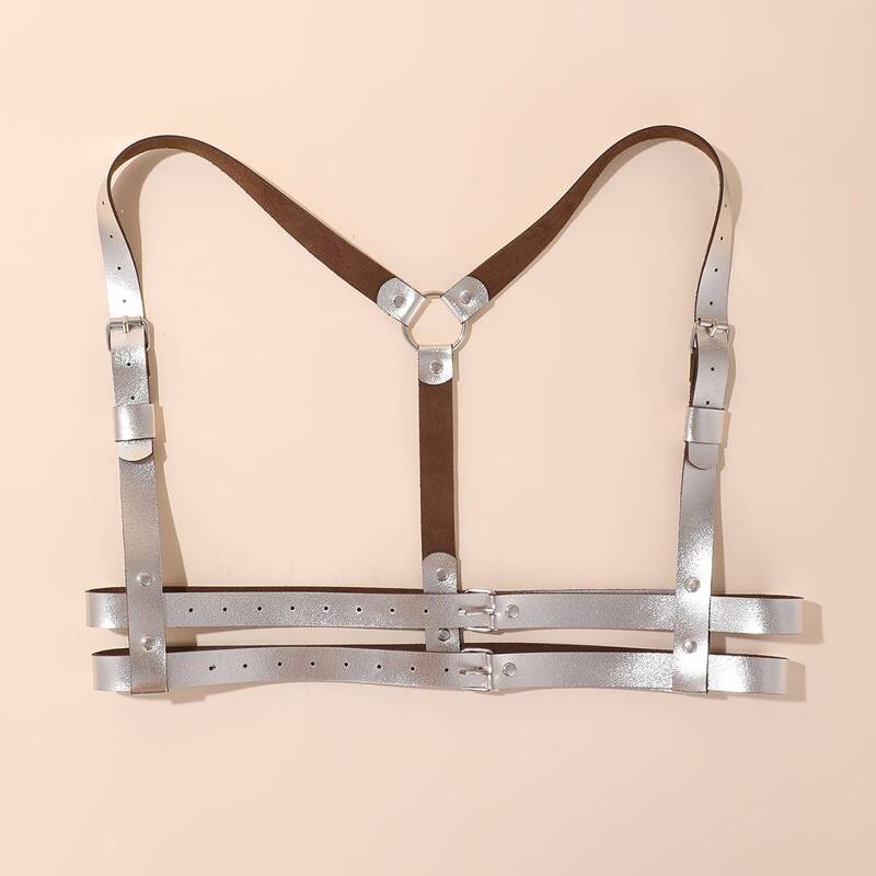 

Solid Harness Belt, Silver