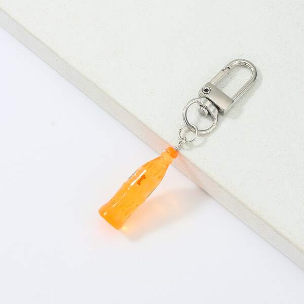 

Bottle Design Bag Charm, Orange