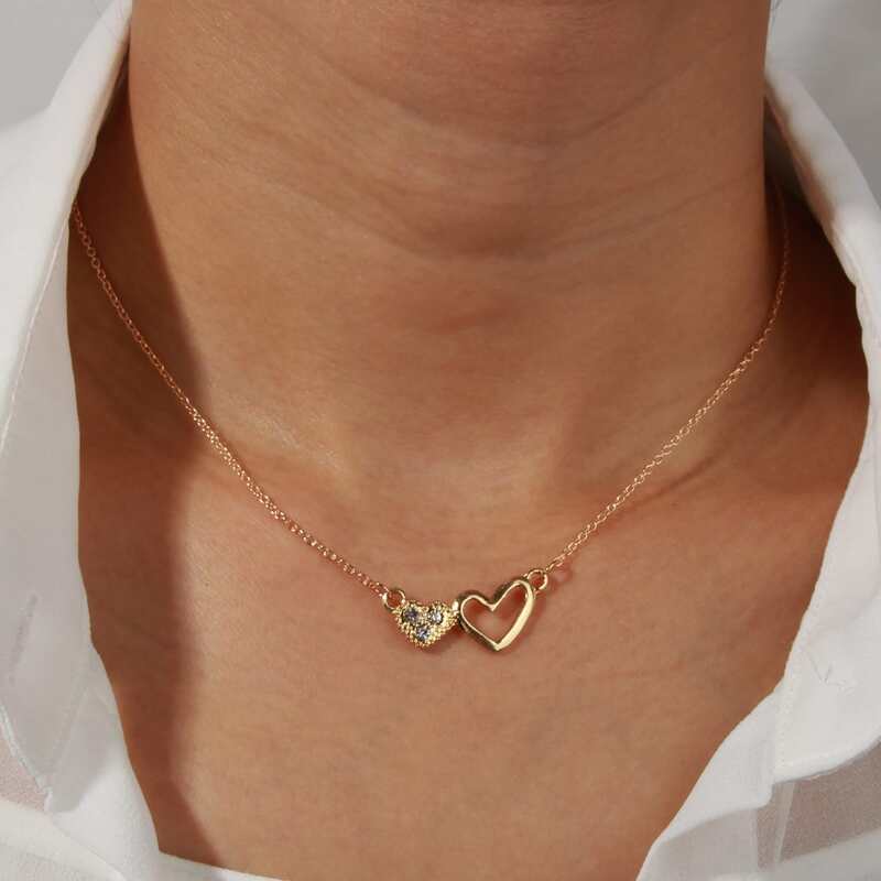 

Heart Pendant Necklace, Gold
