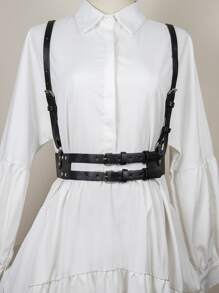 Solid Harness Belt - Black - View 1