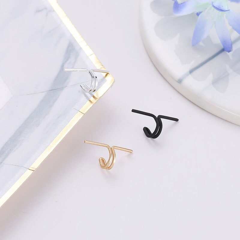 

3pcs Minimalist Ear Cuff, Multicolor