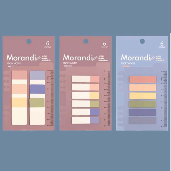 

3pcs Index Sticky Note, Multicolor
