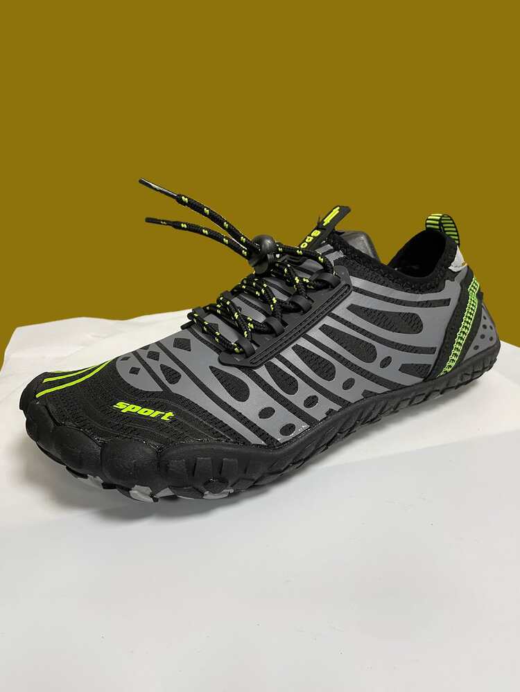 Men Letter Graphic Lace-up Front Water Shoes - Multicolor - View 1