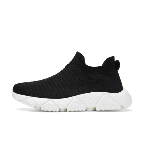 

Men Knit Detail Sock Sneakers, Black
