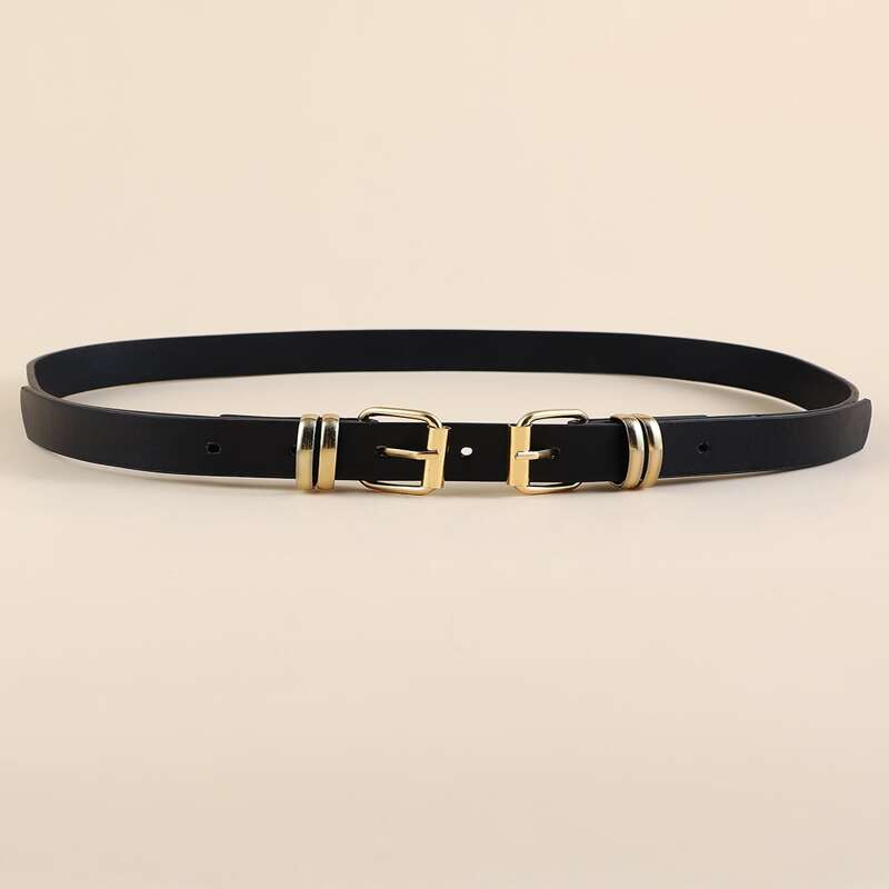 

Square Buckle Belt, Black