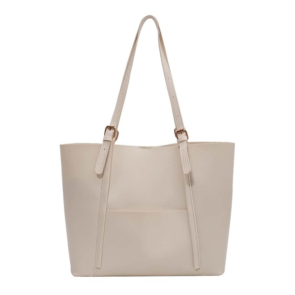 

Minimalist Large Capacity Tote Bag, Beige