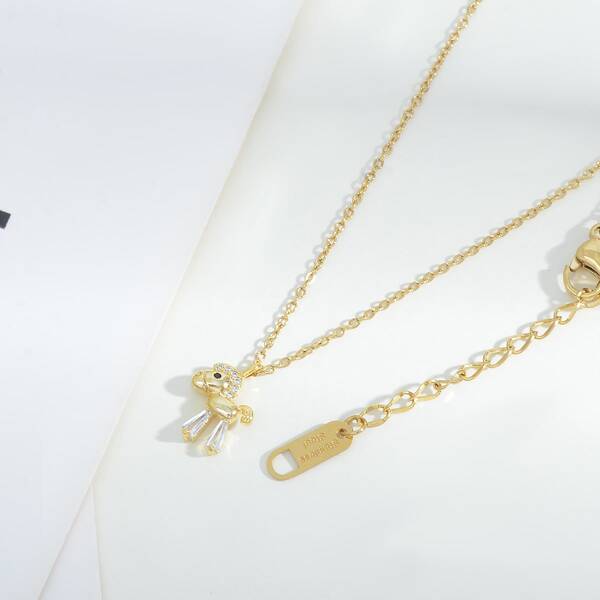 

14K Gold Plated Horse Charm Necklace