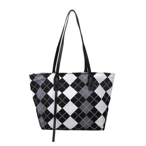 

Colorblock Large Capacity Tote Bag, Multicolor