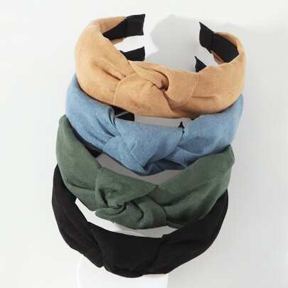 4pcs Knot Decor Headband