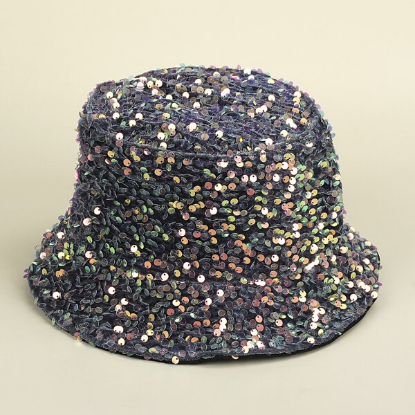 

Sequins Decor Bucket Hat, Multicolor