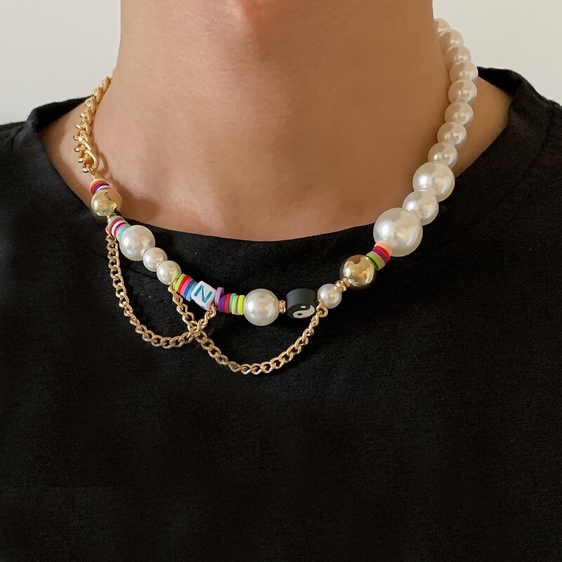 

Guys Yin & Yang Decor Necklace, Gold
