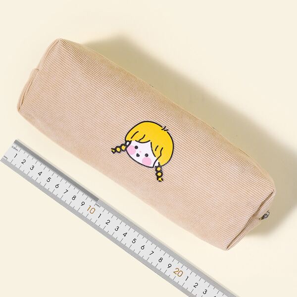 

Cartoon Graphic Pencil Case, Apricot