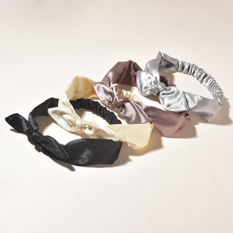 

4pcs Bow Decor Hair Band, Multicolor