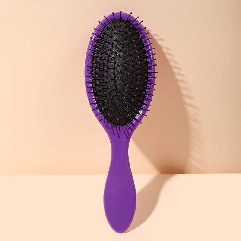 

Oval Design Hair Brush, Purple