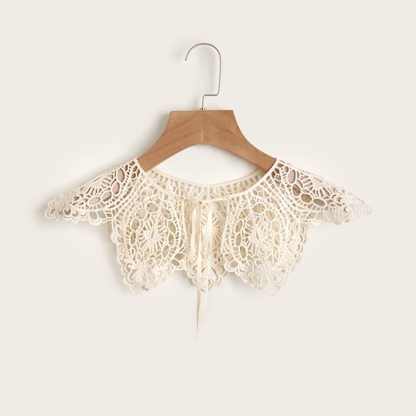 

Hollow Out Dickey Collar, Apricot