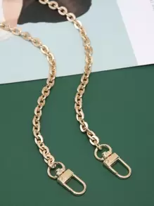 型鋁金屬鏈 0.6 公分 6 毫米直金色設計師錢包包帶手柄替換配件五金品質便攜式包配件時尚耐用適合新秀和白領青少年女孩女大學生