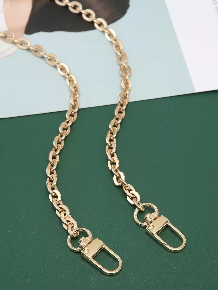 型鋁金屬鏈 0.6 公分 6 毫米直金色設計師錢包包帶手柄替換配件五金品質便攜式包配件時尚耐用適合新秀和白領青少年女孩女大學生