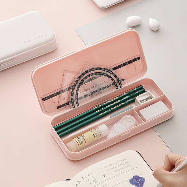 

1pc Random Color Pencil Box, Multicolor