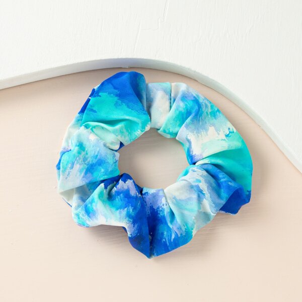 

Tie Dye Scrunchie, Blue