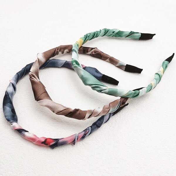 

3pcs Tie Dye Headband, Multicolor