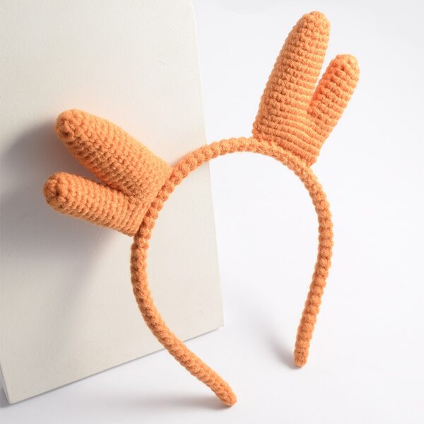 

Solid Structured Headband, Orange