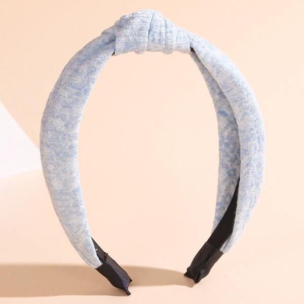 

Girls Knot Design Hair Hoop, Baby blue