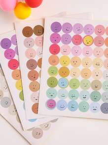 1sheet Random Expression Sticker - Multicolor - View 6