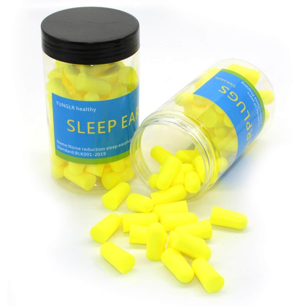 

60pcs Sound Proof Earplug, Yellow