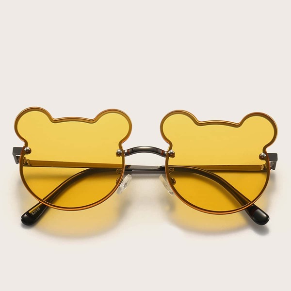 

Kids Cartoon Bear Design Sunglasses, Yellow