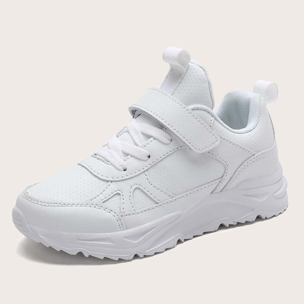 

Boys Stitch Detail Velcro Strap Sneakers, White