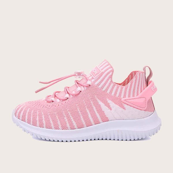 

Girls Drawstring Design Running Shoes, Pink
