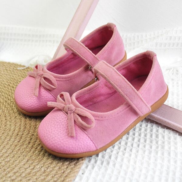 

Toddler Girls Bow Decor Mary Jane Flats, Pink