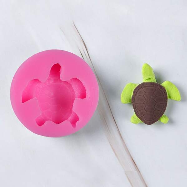 

1pc Tortoise Design Mold, Pink