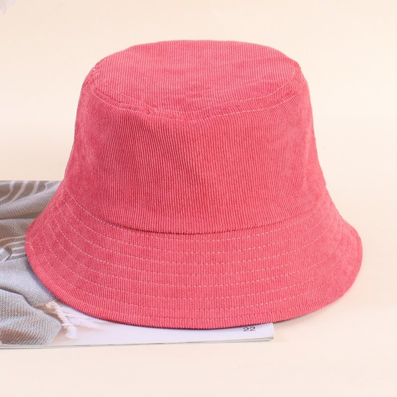 

1pc Plain Hat, Rose red