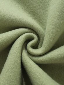 SHEIN LUNE Solid Drop Shoulder Thermal Lined Sweatshirt,Long Sleeve Tops Graduation,Back To School Outfits,Graduation,Teacher Outfits For Women,Back To School Pullover Fall Outfit - Army Green - View 6