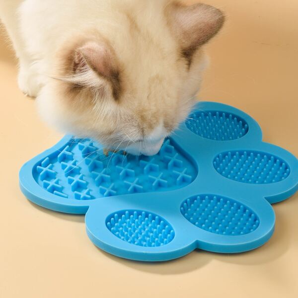 

1pc Pet Lick Mat, Blue
