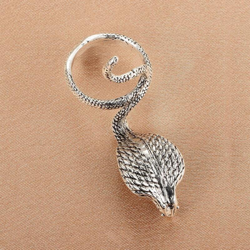 

Snake Decor Ring, Antique silver