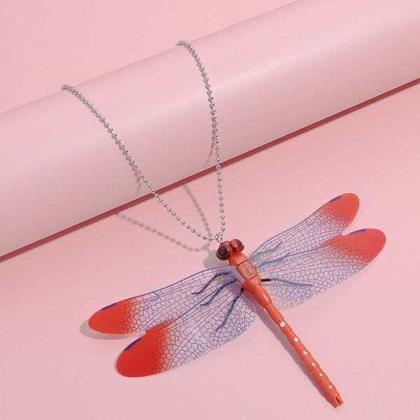 

Kids Dragonfly Pendant Necklace, Multicolor