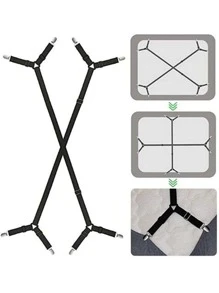2pcs Bed Sheet Fixed Holder - Black - View 1