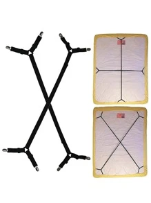 2pcs Bed Sheet Fixed Holder - Black - View 2