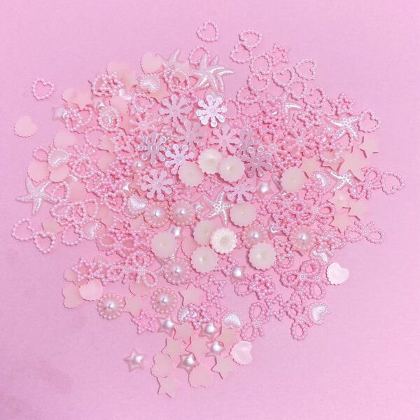 

1box Star DIY Jewelry Accessory, Pink