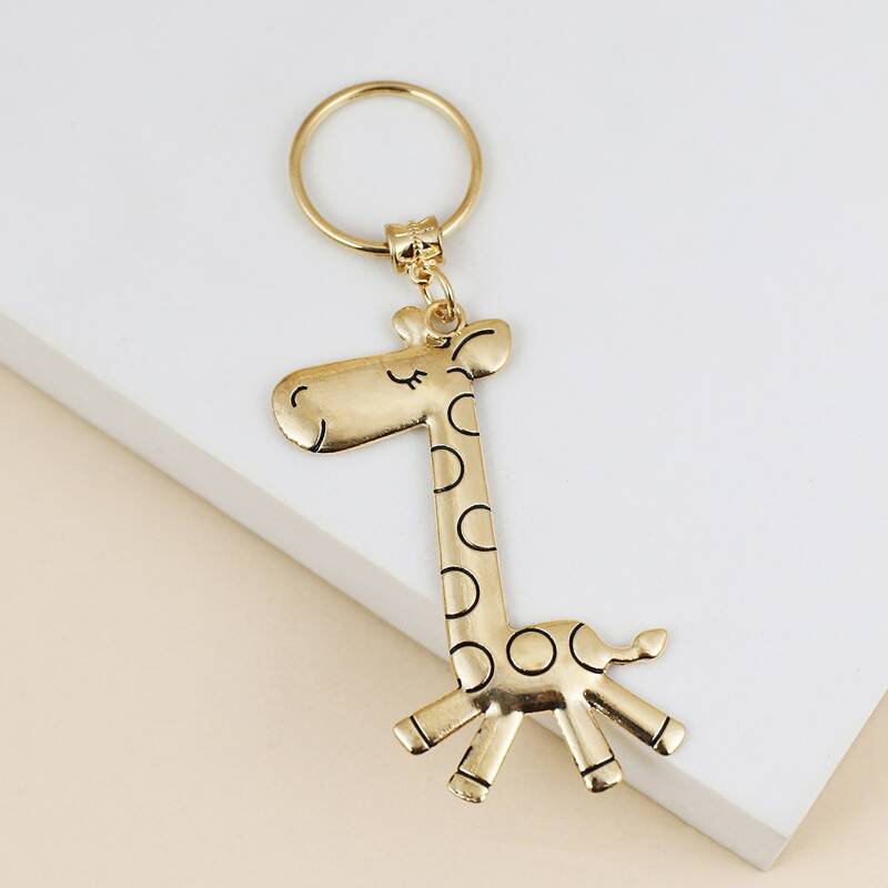 

Animal Charm Keychain, Gold