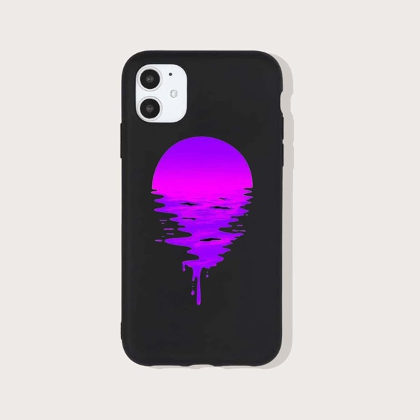 

Moon Pattern Phone Case, Multicolor